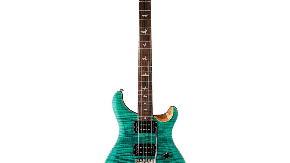 PRS SE Custom 24 Electric Guitar Turquoise Finish, PRS SE Gig Bag Included – CU44TU